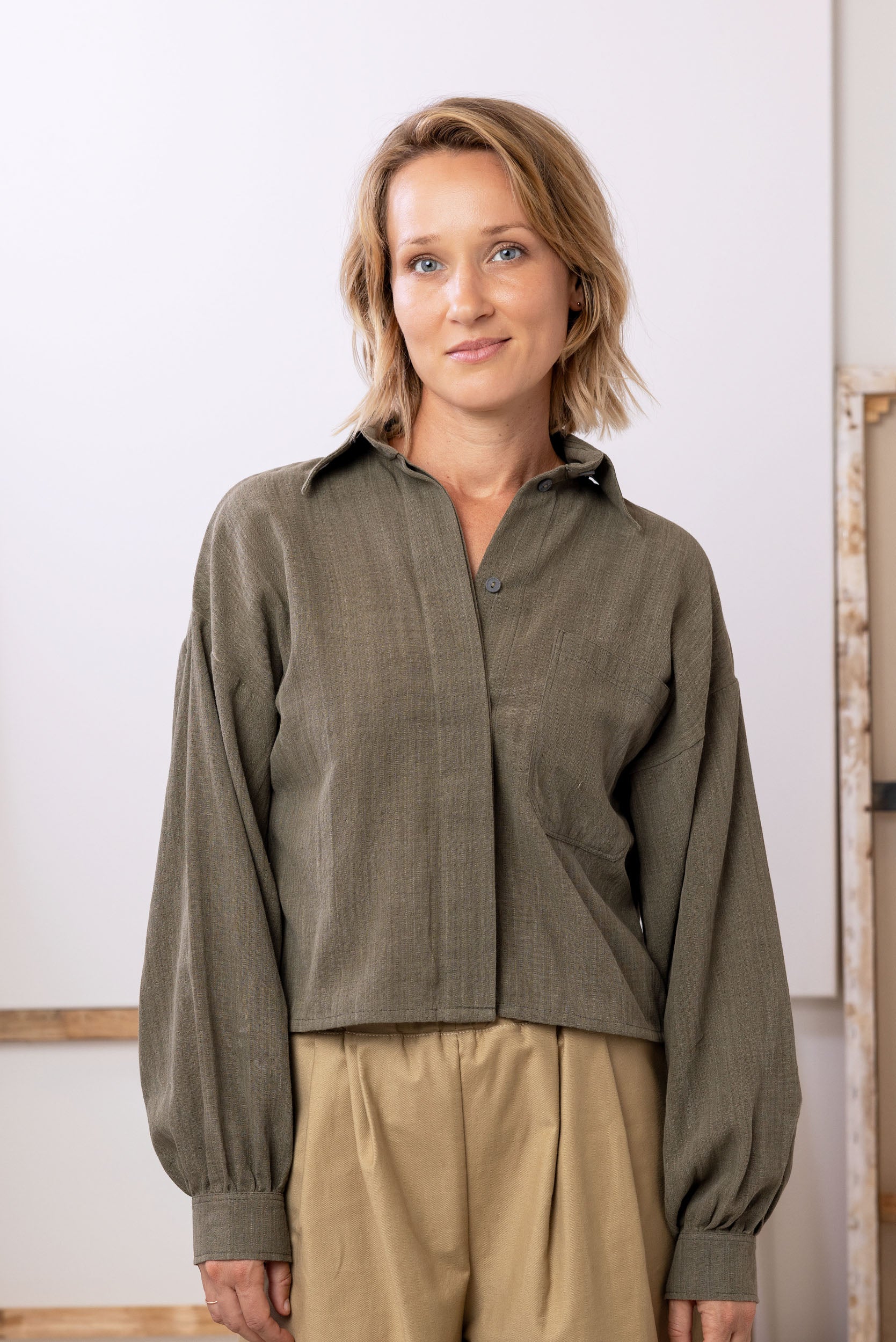 Boxy Shirt | Olive