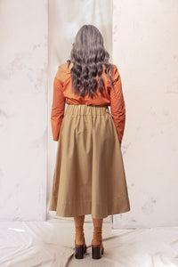 Cas Skirt | Tan | S - ReCreate Clothing
