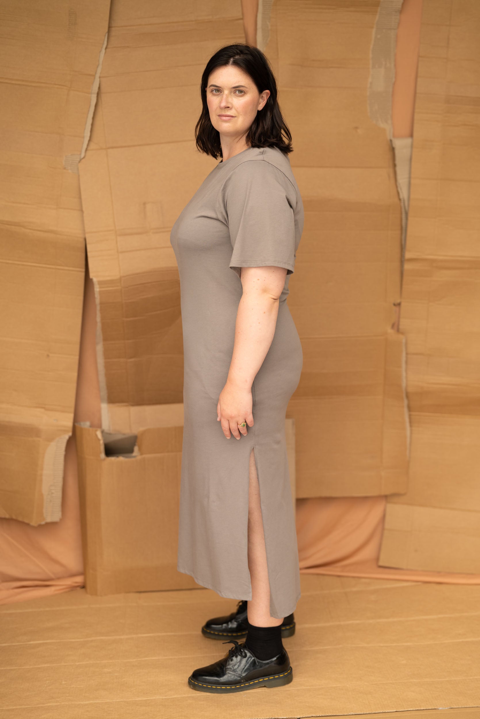 Forage Dress | Grey Sage | XL - ReCreate Clothing