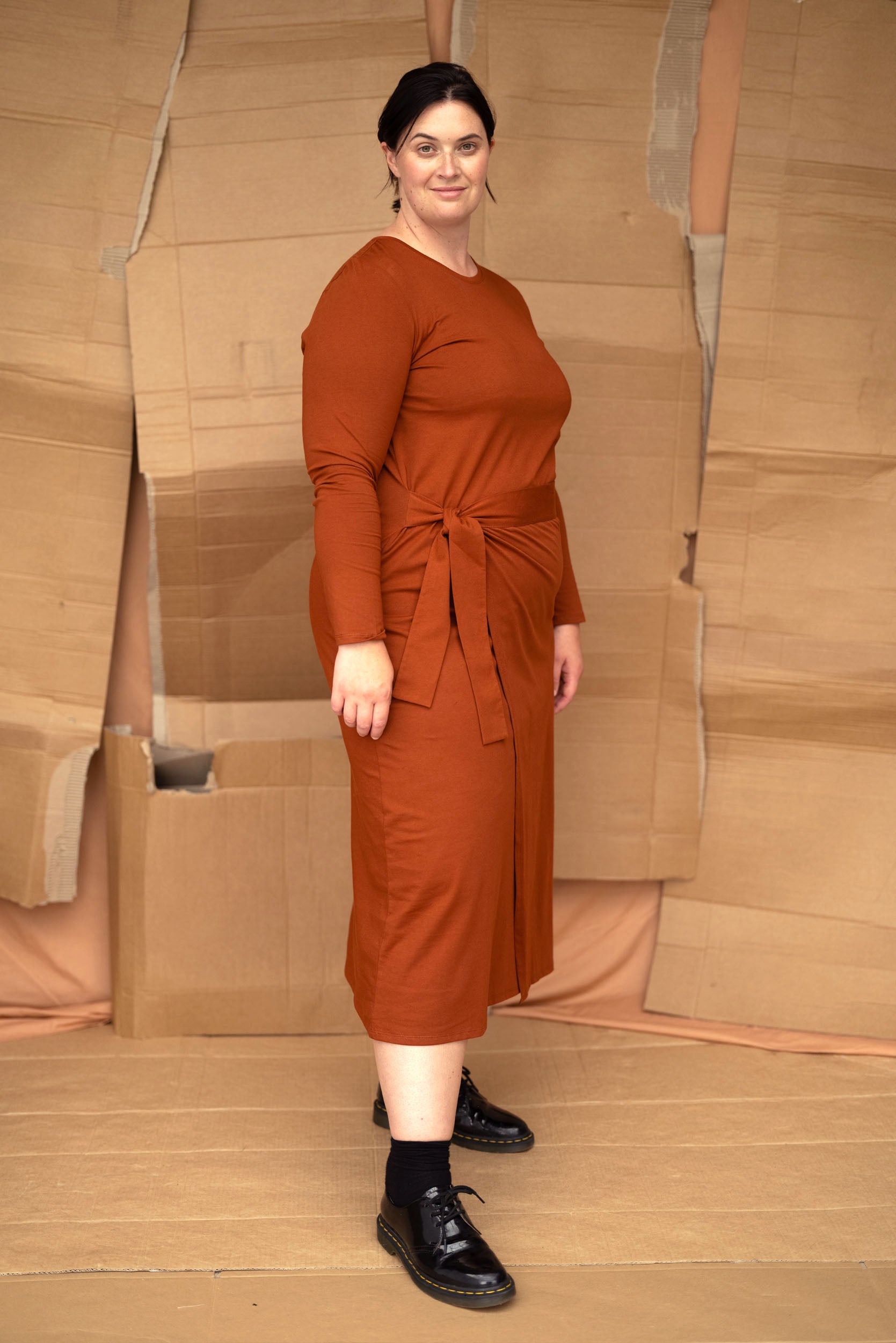 Inclination Dress | Chestnut - ReCreate Clothing