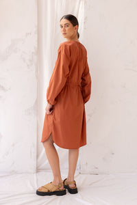 Rose Dress | Burnt Sienna | S - ReCreate Clothing