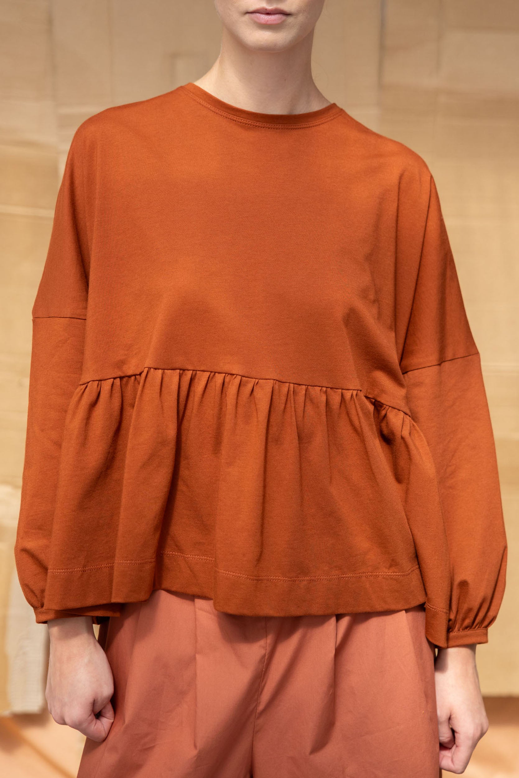 Step Up Top | Chestnut | XL - ReCreate Clothing