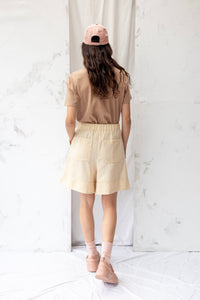 Tomorrow Shorts | Natural Stripe | M - ReCreate Clothing