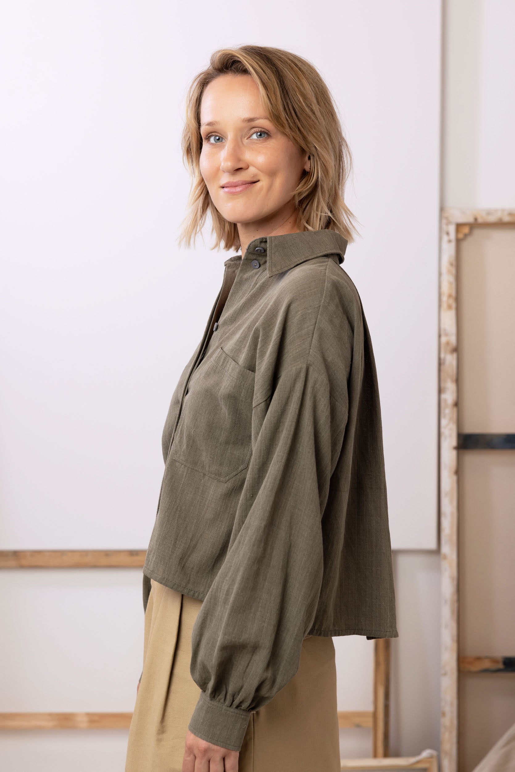Boxy Shirt | Olive