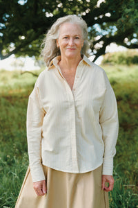 Finders Shirt | Natural Stripe | S - ReCreate Clothing