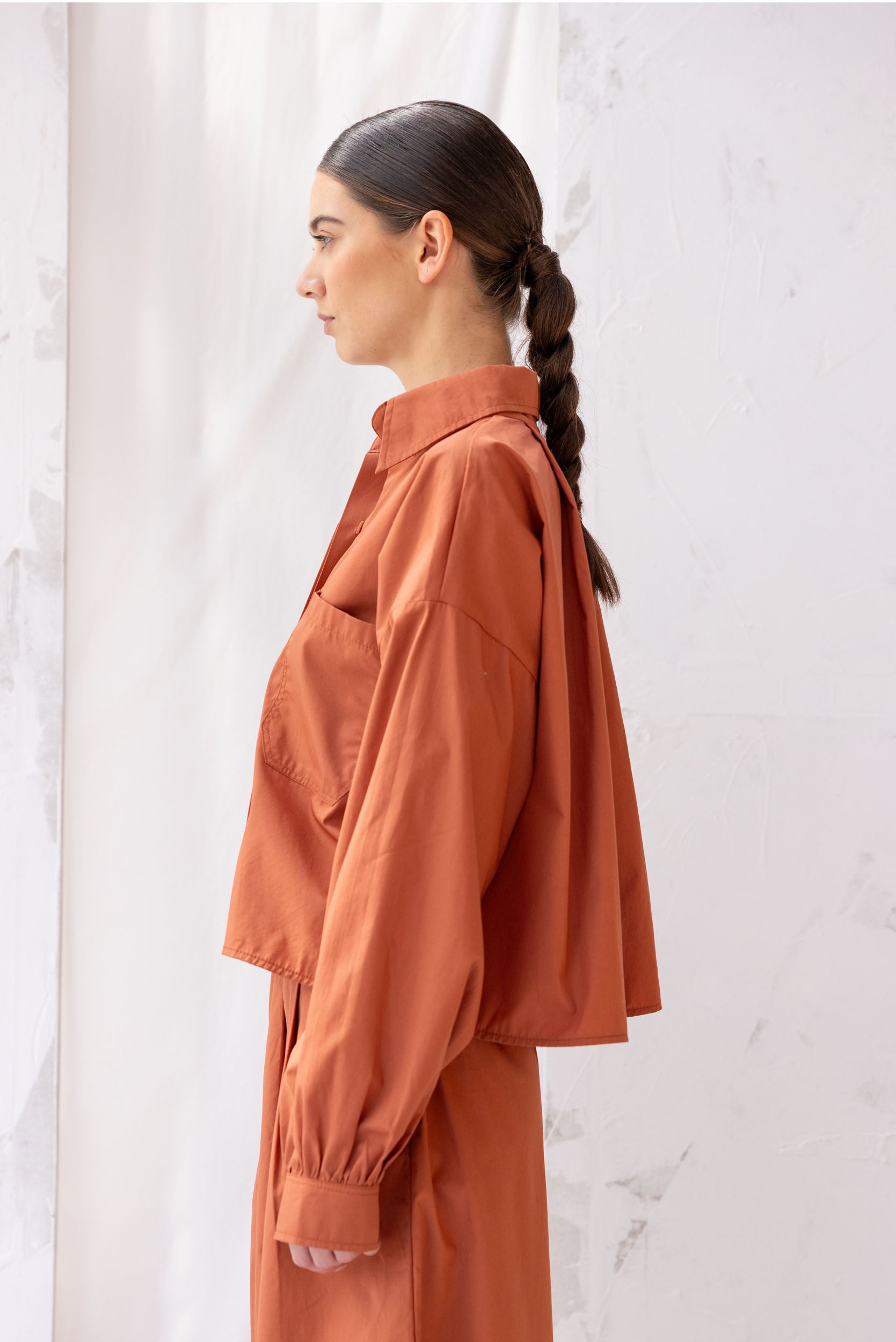 Boxy Shirt | Burnt Sienna
