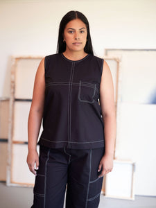 Upside Top | Indigo - ReCreate Clothing