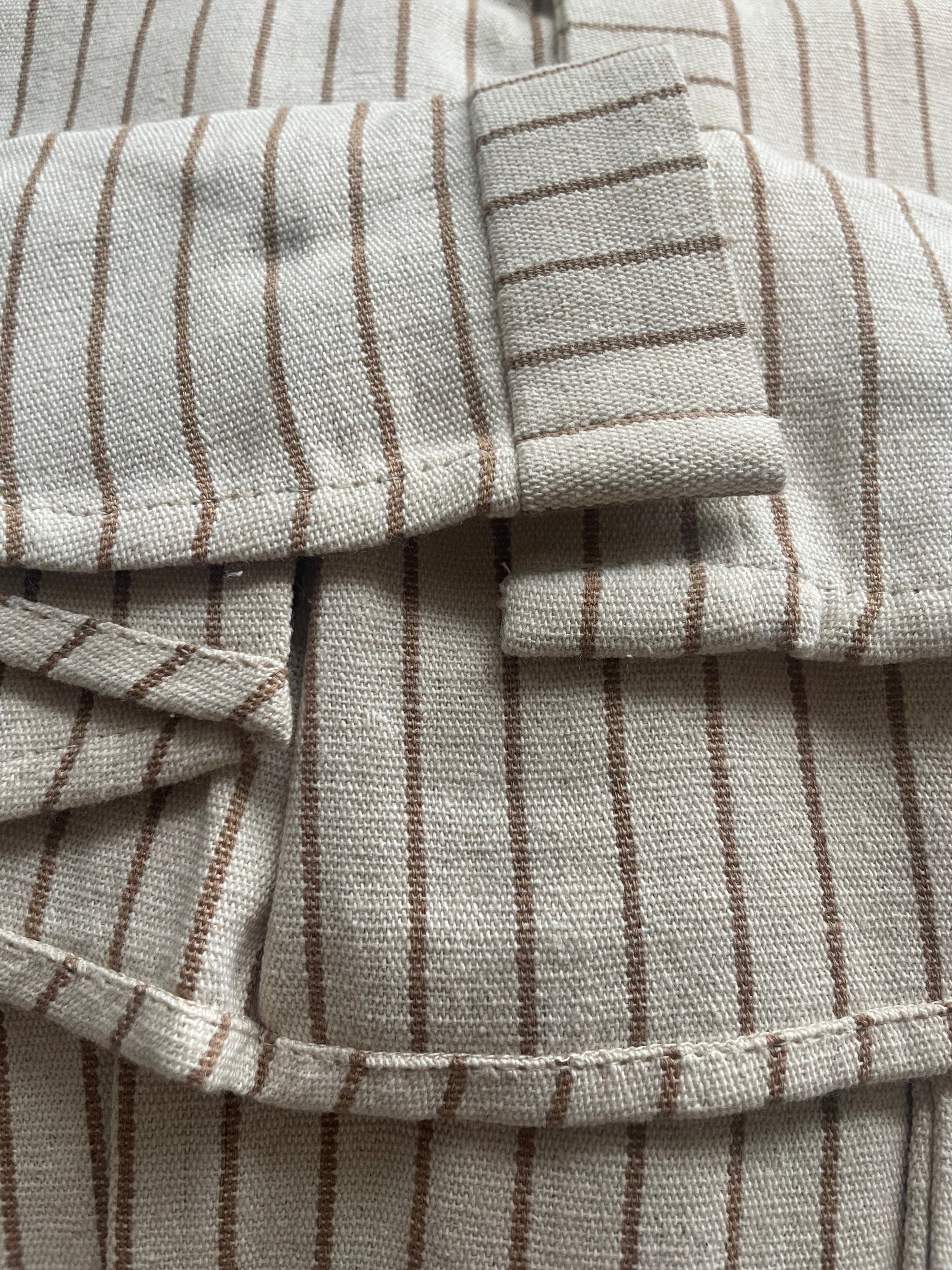 Tomorrow Shorts | Natural Stripe | M - ReCreate Clothing