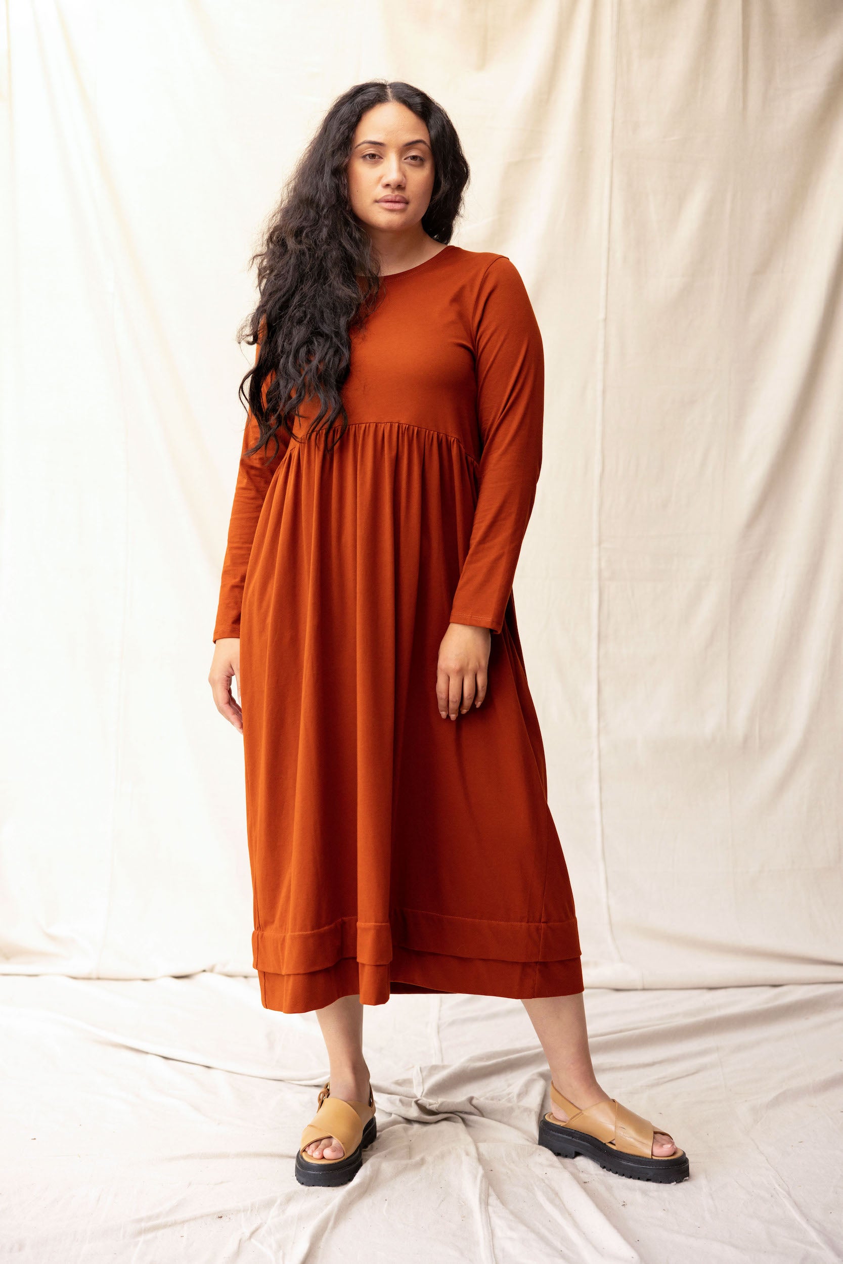 Fennel Dress | Chestnut | M - ReCreate Clothing