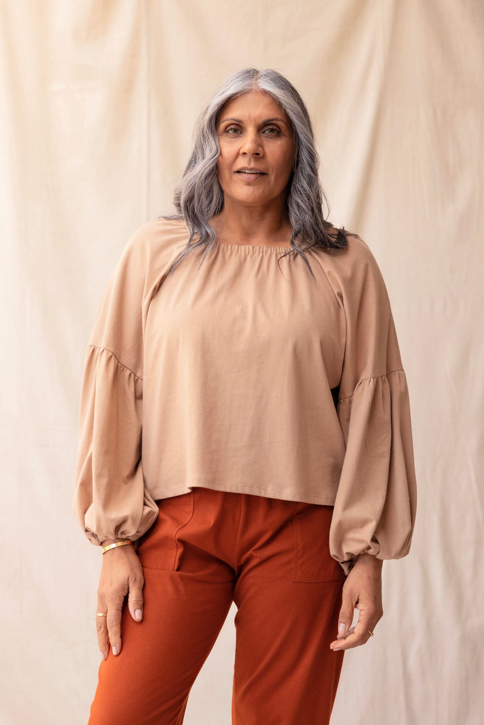 Mahina Top | Clay | M - ReCreate Clothing
