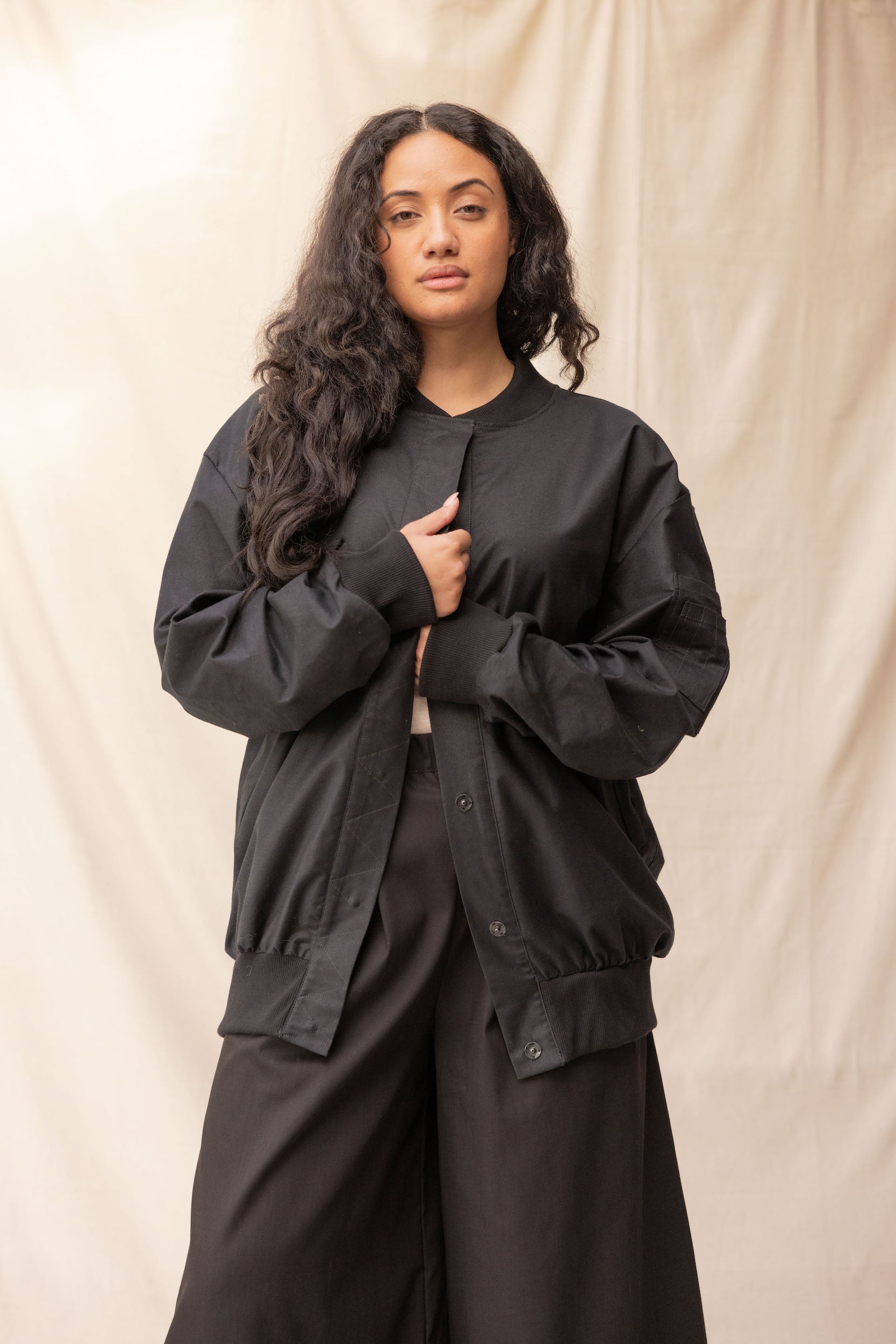 Midi Jacket | Black | M - ReCreate Clothing
