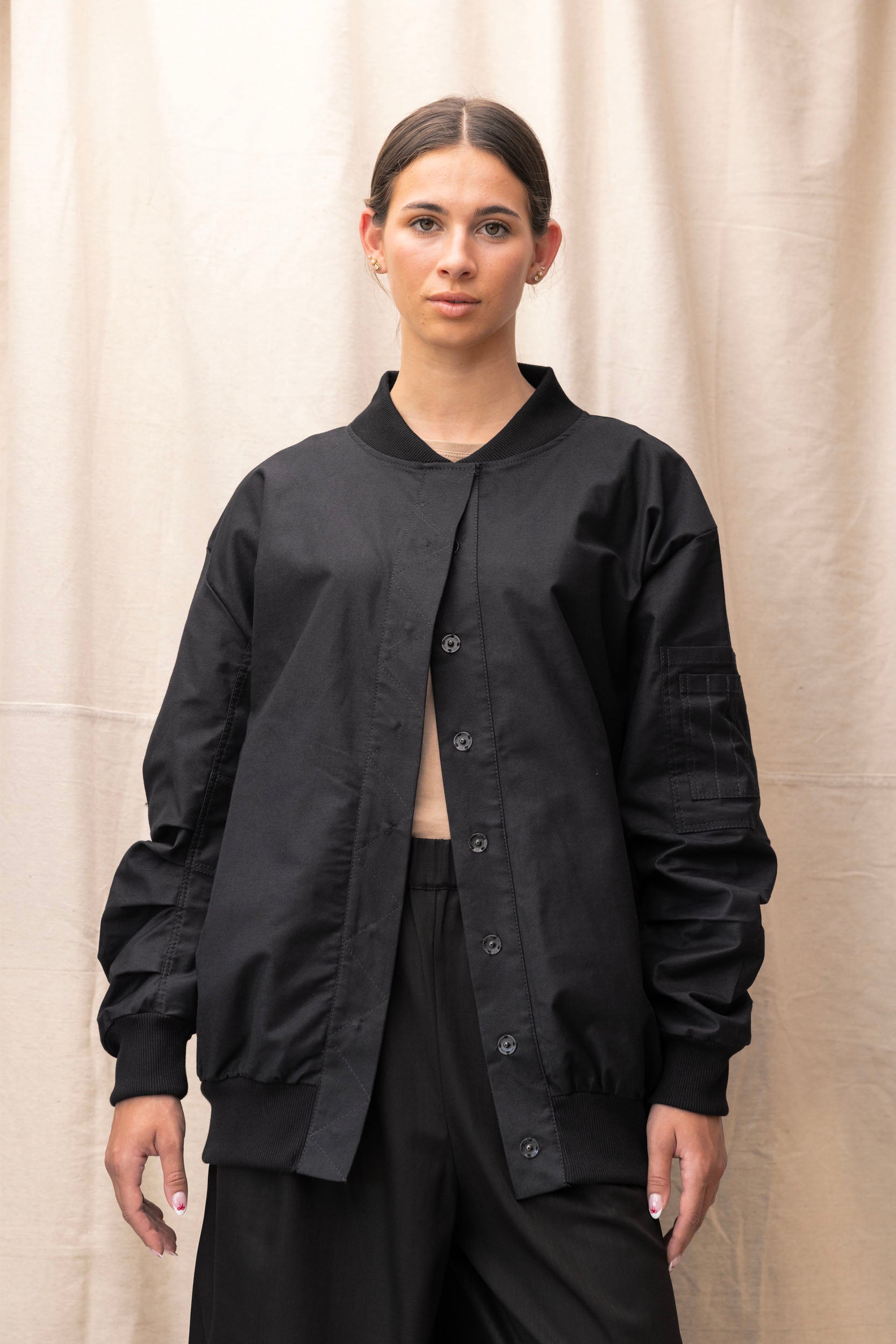 Midi Jacket | Black | M - ReCreate Clothing