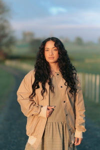 Midi Jacket | Tan | M - ReCreate Clothing