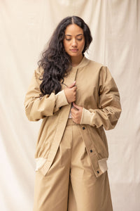 Midi Jacket | Tan | M - ReCreate Clothing