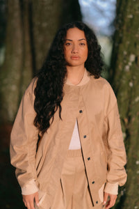 Midi Jacket | Tan | M - ReCreate Clothing