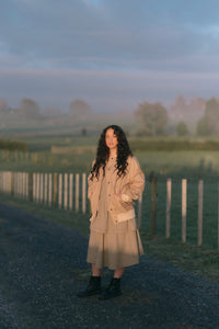Midi Jacket | Tan | M - ReCreate Clothing