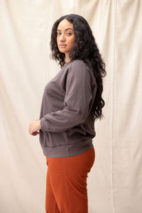 Poplar Sweatshirt | Charcoal | M - ReCreate Clothing