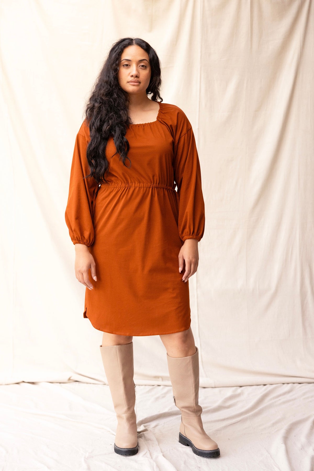 Rose Dress | Chestnut | M - ReCreate Clothing