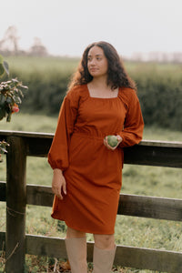 Rose Dress | Chestnut | M - ReCreate Clothing