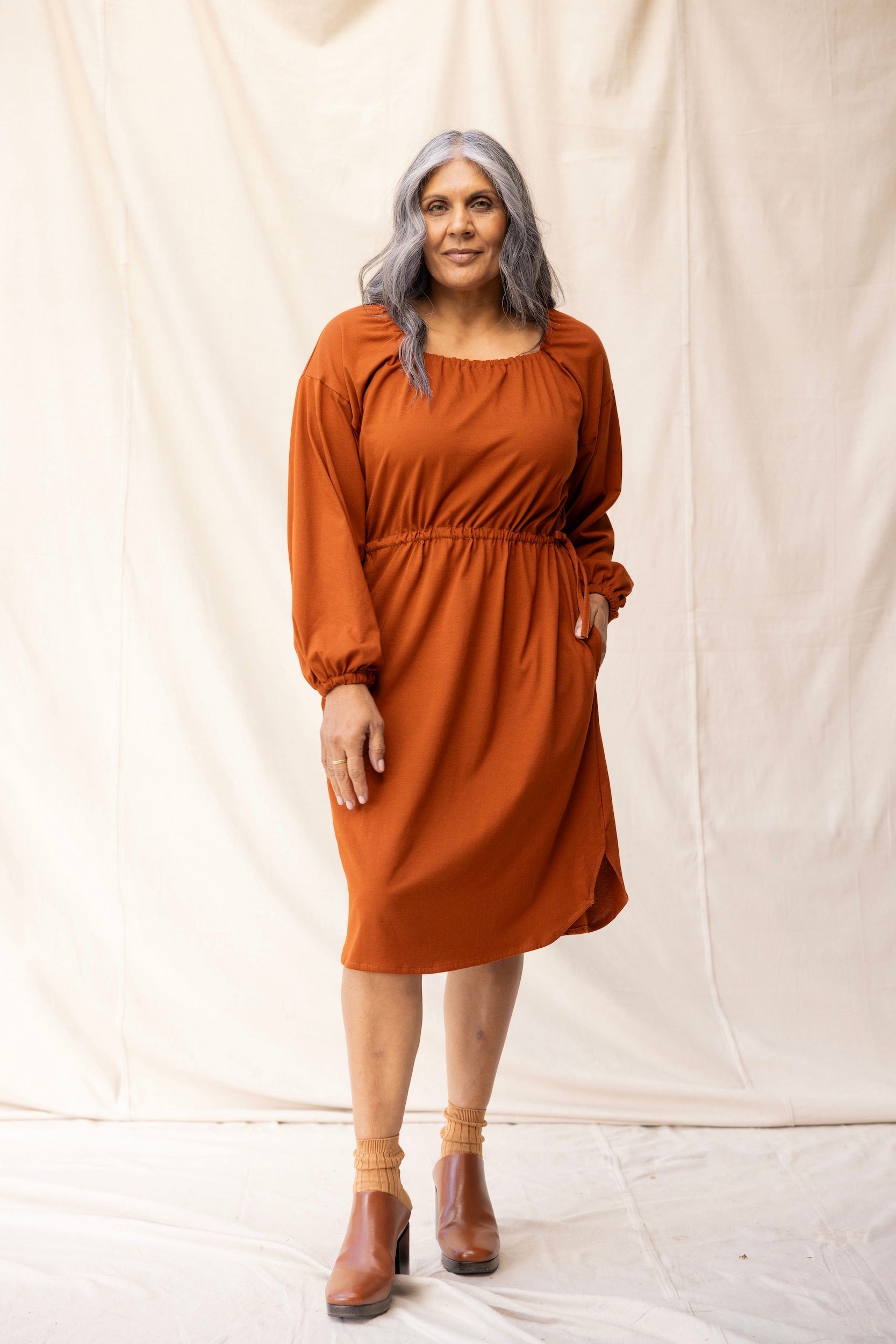 Rose Dress | Chestnut | M - ReCreate Clothing