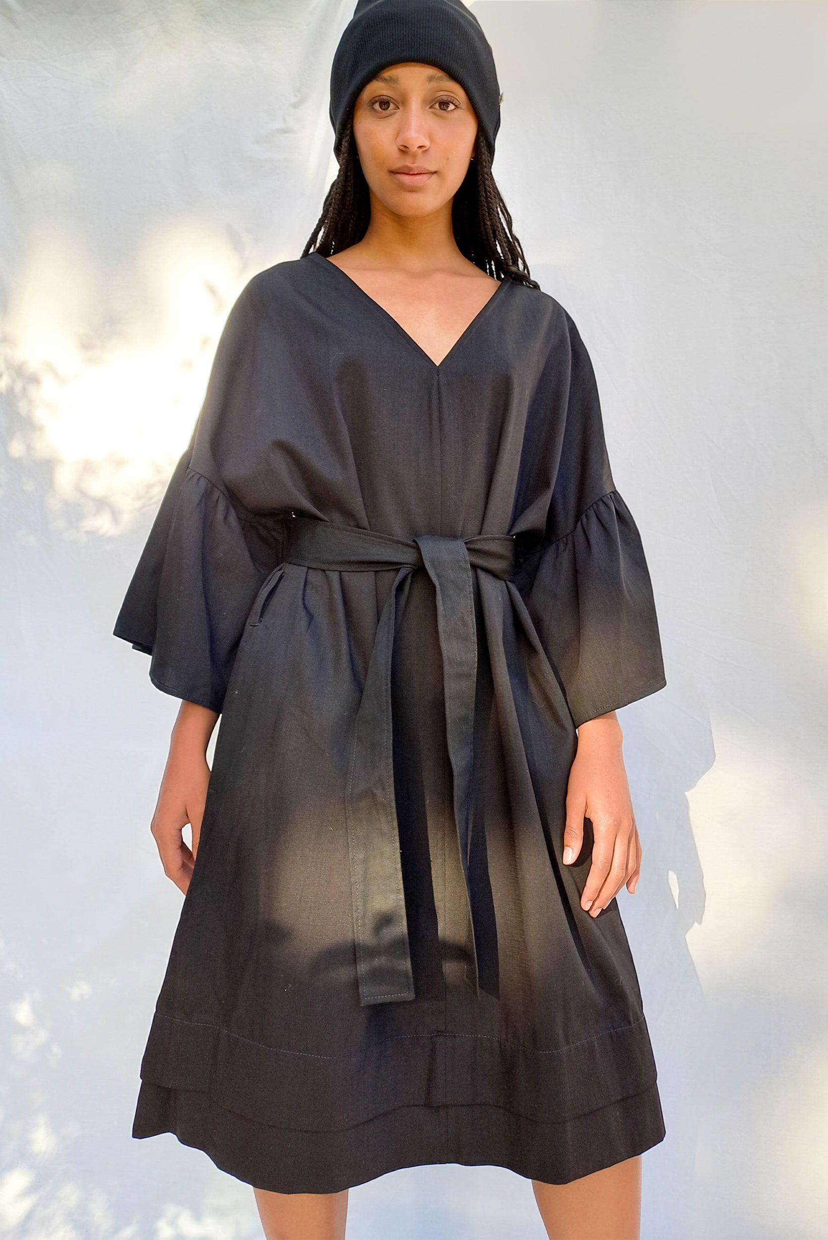 Latitude Denim Dress | Black