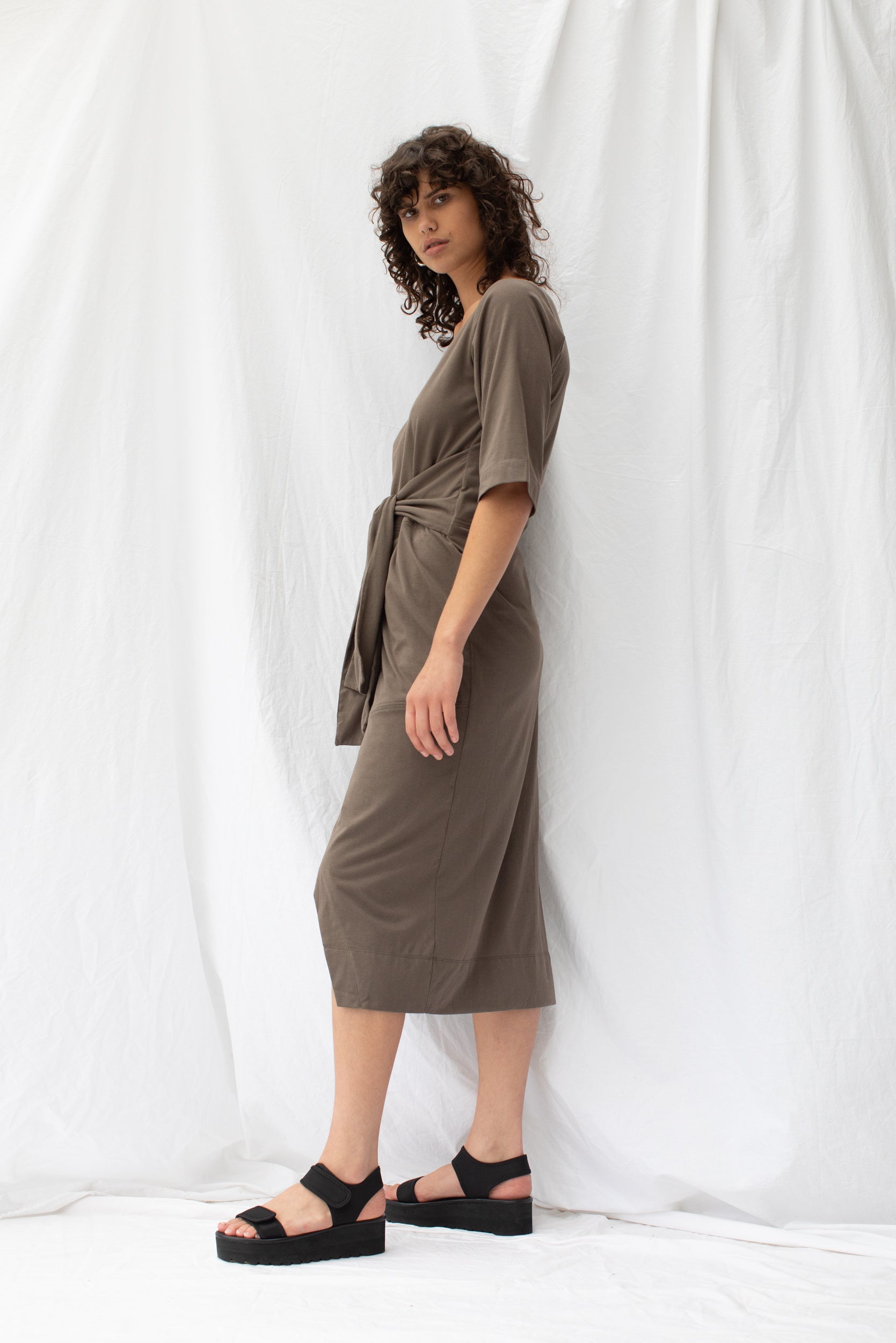 Fraction Dress | Taupe (XS,M only)