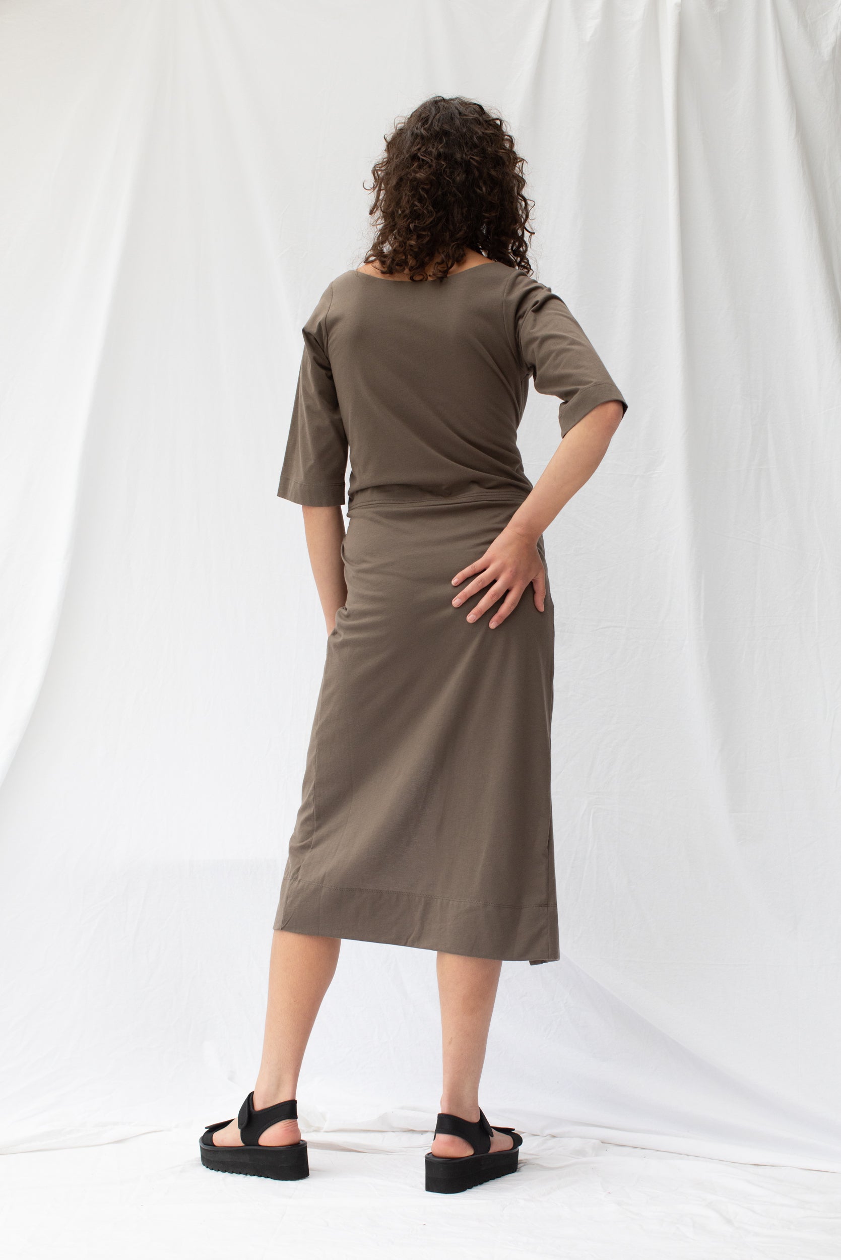 Fraction Dress | Taupe (XS,M only)