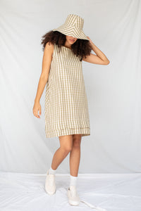 Contour Dress | Olive Gingham (S/L/XL only) - ReCreate Clothing